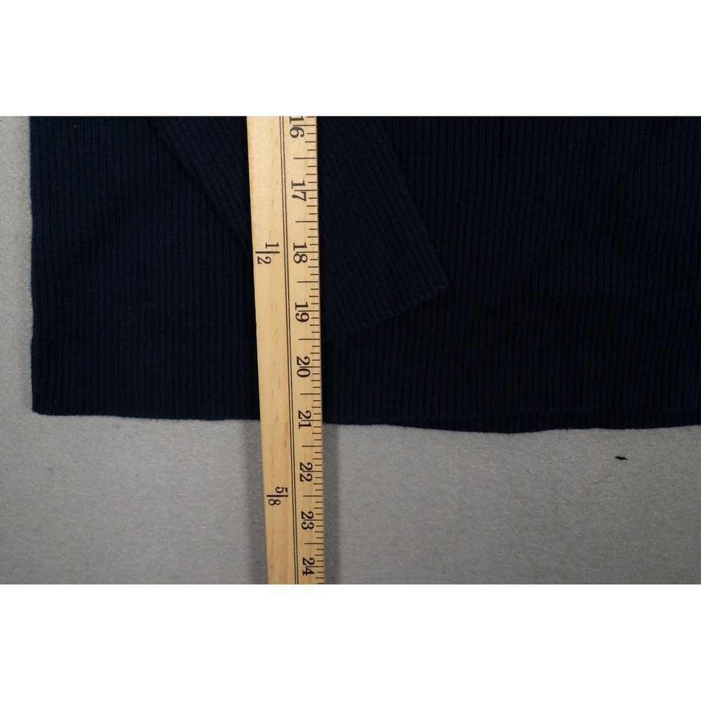 Vintage  Lauren Ralph Lauren Women's S Navy Turtleneck Knit Sweater - Picture 7 of 10